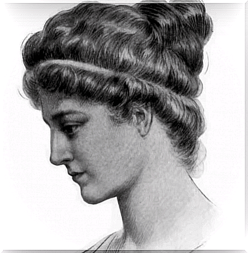 A drawing of Hypatia