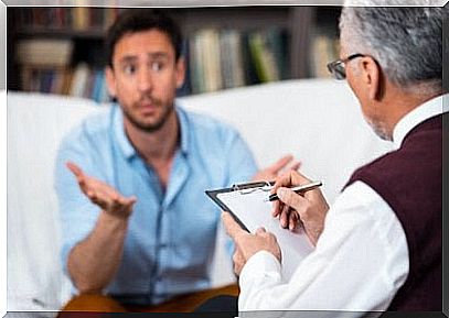Man Talking To His Therapist As An Example Of Non-Pharmacological Interventions